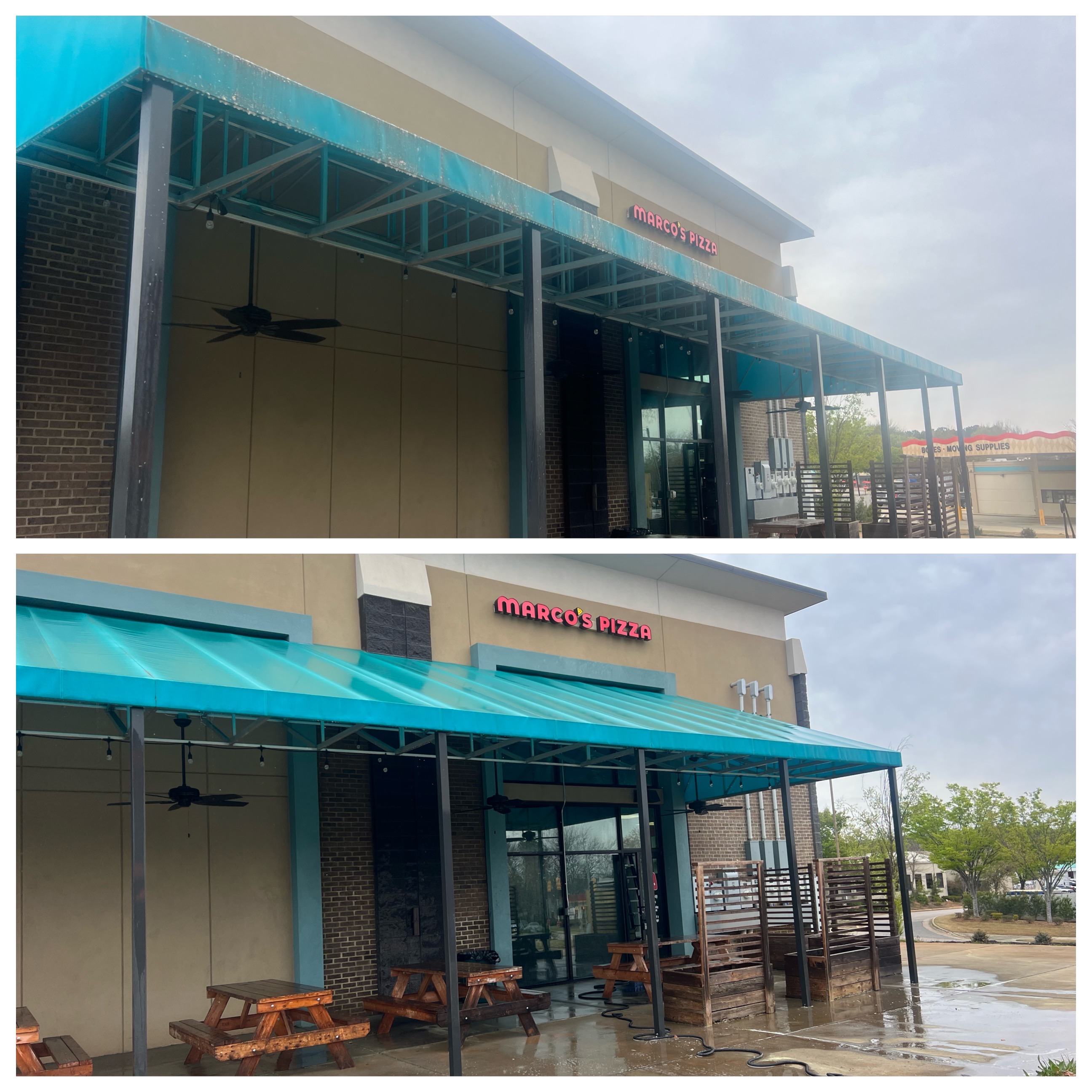 Safest fabric awning cleaning in Raleigh NC 